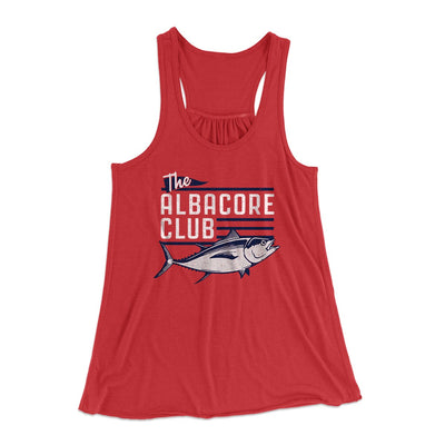 The Albacore Club Women's Flowey Tank Top Red | Funny Shirt from Famous In Real Life