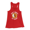 Don't Worry Eat Curry Women's Flowey Tank Top Red | Funny Shirt from Famous In Real Life