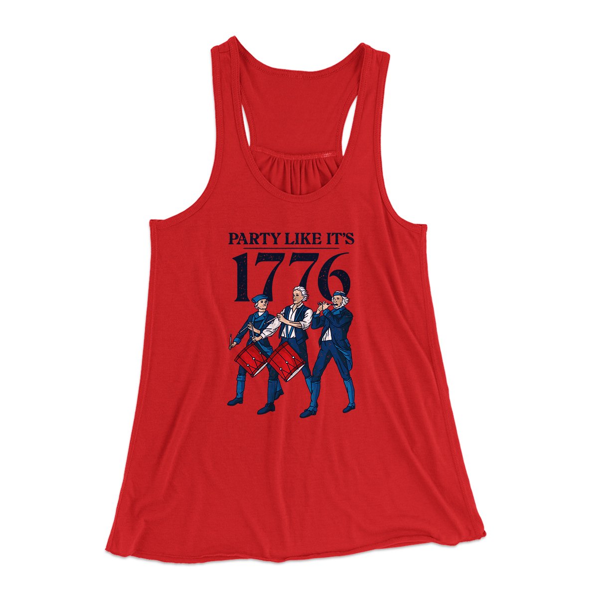 Party Like It's 1776 Women's Flowey Tank Top | Funny Shirt from Famous In Real Life