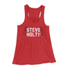 Steve Holt Women's Flowey Tank Top Red | Funny Shirt from Famous In Real Life