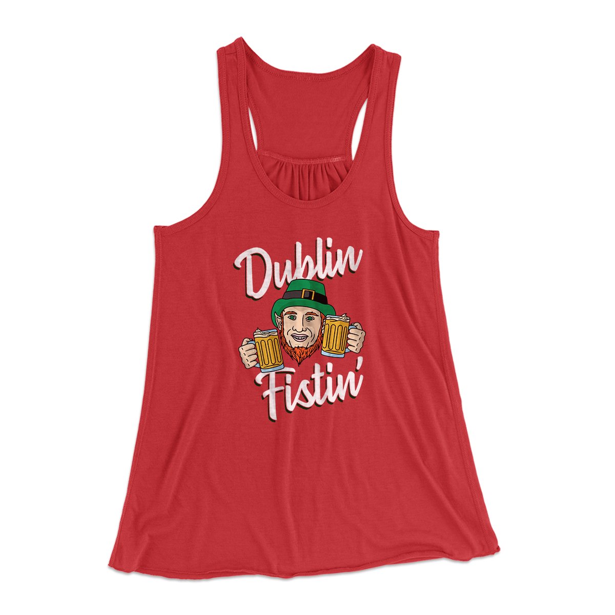 Dublin Fistin' Women's Flowey Tank Top | Funny Shirt from Famous In Real Life