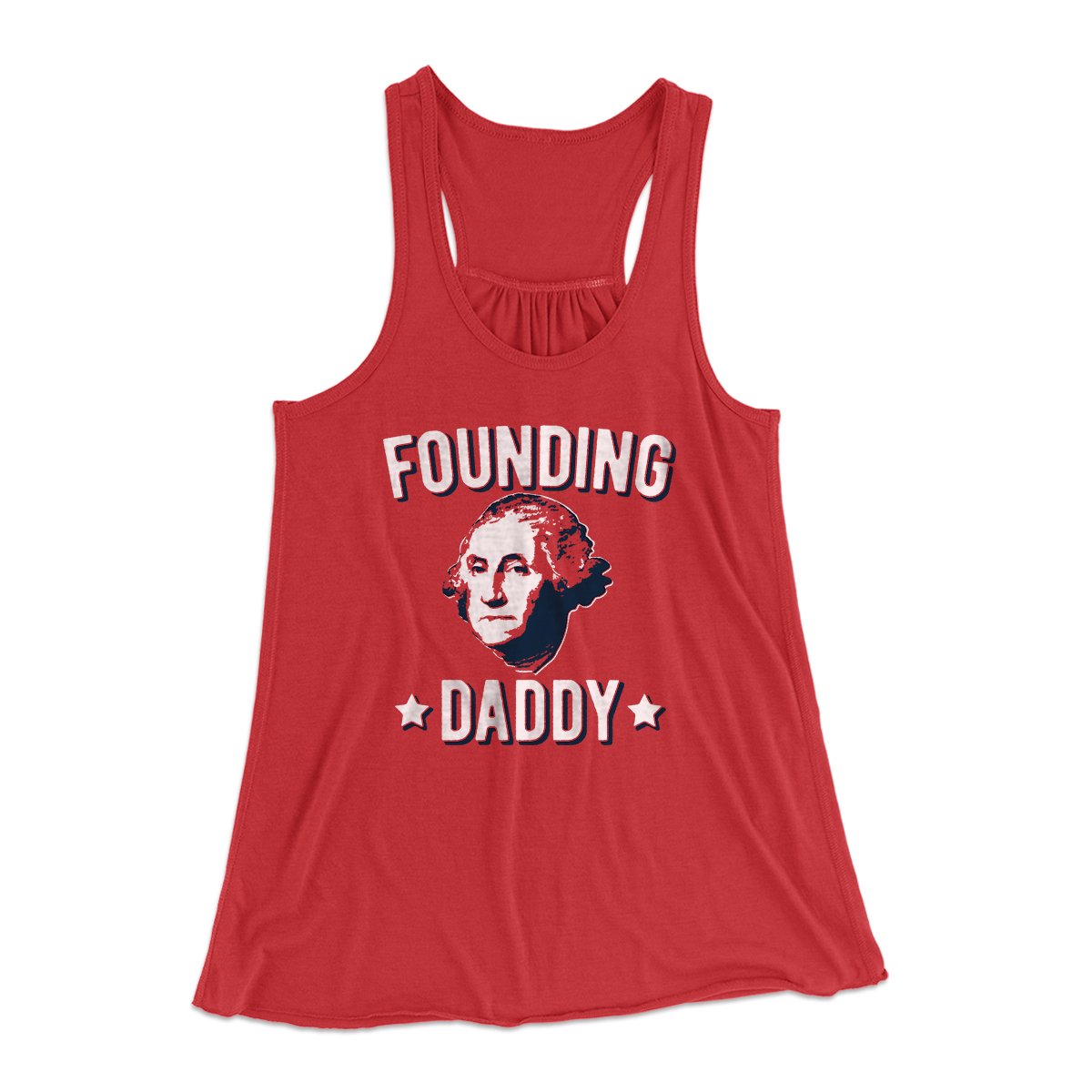 Founding Daddy Women's Flowey Tank Top | Funny Shirt from Famous In Real Life