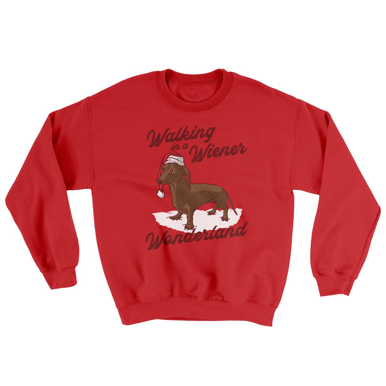 Walking In A Wiener Wonderland Ugly Sweater | Funny Shirt from Famous In Real Life