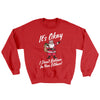I Don't Believe in You Either Men/Unisex Ugly Sweater Red | Funny Shirt from Famous In Real Life