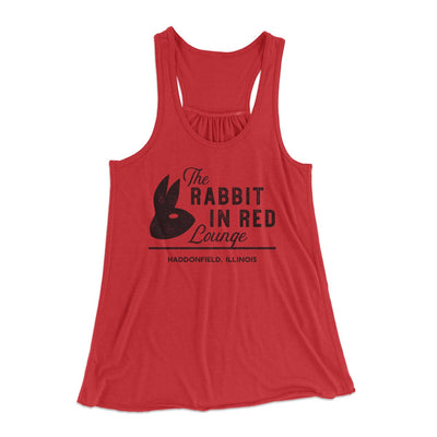 The Rabbit in Red Lounge Women's Flowey Tank Top Red | Funny Shirt from Famous In Real Life