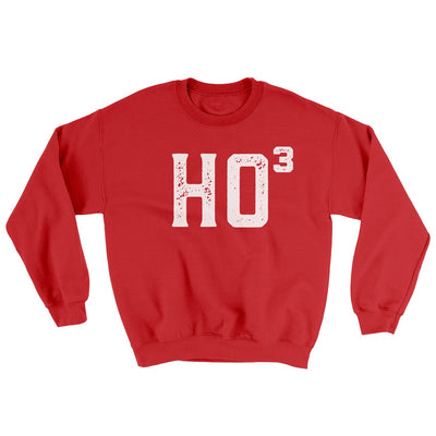 Ho Cubed Men/Unisex Ugly Sweater Red | Funny Shirt from Famous In Real Life