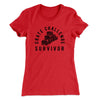 Crate Challenge Survivor 2021 Women's T-Shirt Red | Funny Shirt from Famous In Real Life