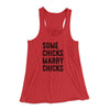 Some Chicks Marry Chicks Women's Flowey Tank Top Red | Funny Shirt from Famous In Real Life