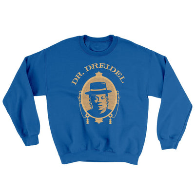 Dr. Dreidel Ugly Sweater Royal | Funny Shirt from Famous In Real Life