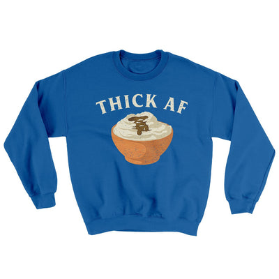 Thick AF Ugly Sweater Royal | Funny Shirt from Famous In Real Life