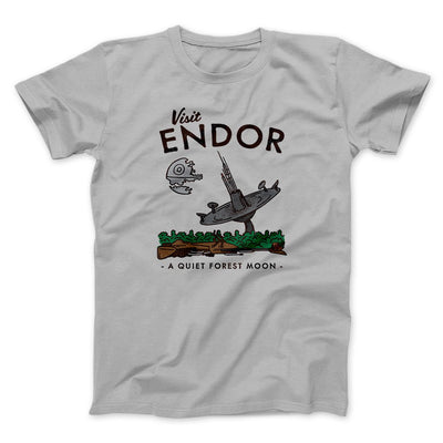 Visit Endor Funny Movie Men/Unisex T-Shirt Silver | Funny Shirt from Famous In Real Life
