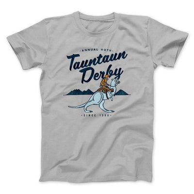 Tauntaun Derby Funny Movie Men/Unisex T-Shirt Silver | Funny Shirt from Famous In Real Life
