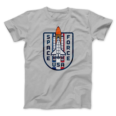 Space Force USA Men/Unisex T-Shirt Silver | Funny Shirt from Famous In Real Life