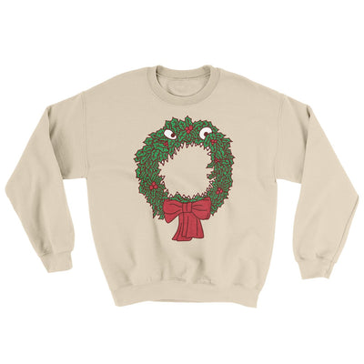 Nightmare Christmas Wreath Ugly Sweater Sand | Funny Shirt from Famous In Real Life
