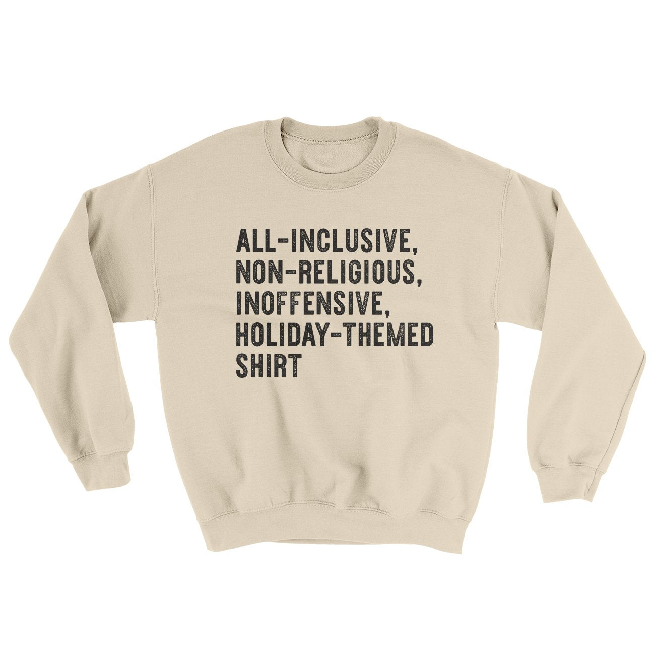 All Inclusive Holiday Themed Ugly Sweater | Funny Shirt from Famous In Real Life