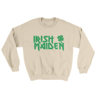 Irish Maiden Ugly Sweater Sand | Funny Shirt from Famous In Real Life