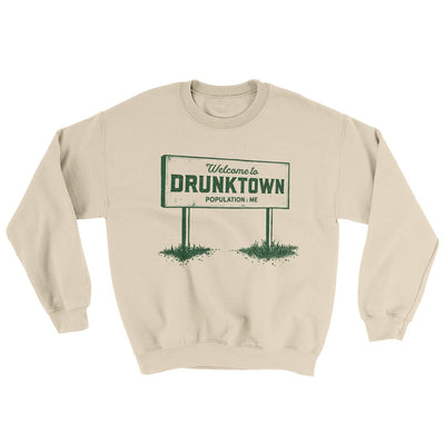 Welcome to Drunktown Ugly Sweater Sand | Funny Shirt from Famous In Real Life