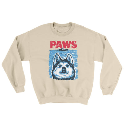 PAWS Dog Ugly Sweater Sand | Funny Shirt from Famous In Real Life