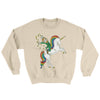 Leprechaun Unicorn Jockey Ugly Sweater Sand | Funny Shirt from Famous In Real Life