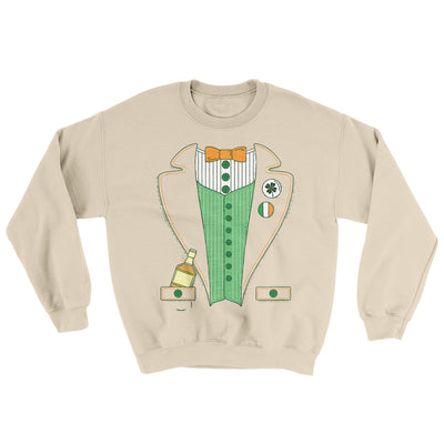 Irish Leprechaun Suit Ugly Sweater Sand | Funny Shirt from Famous In Real Life