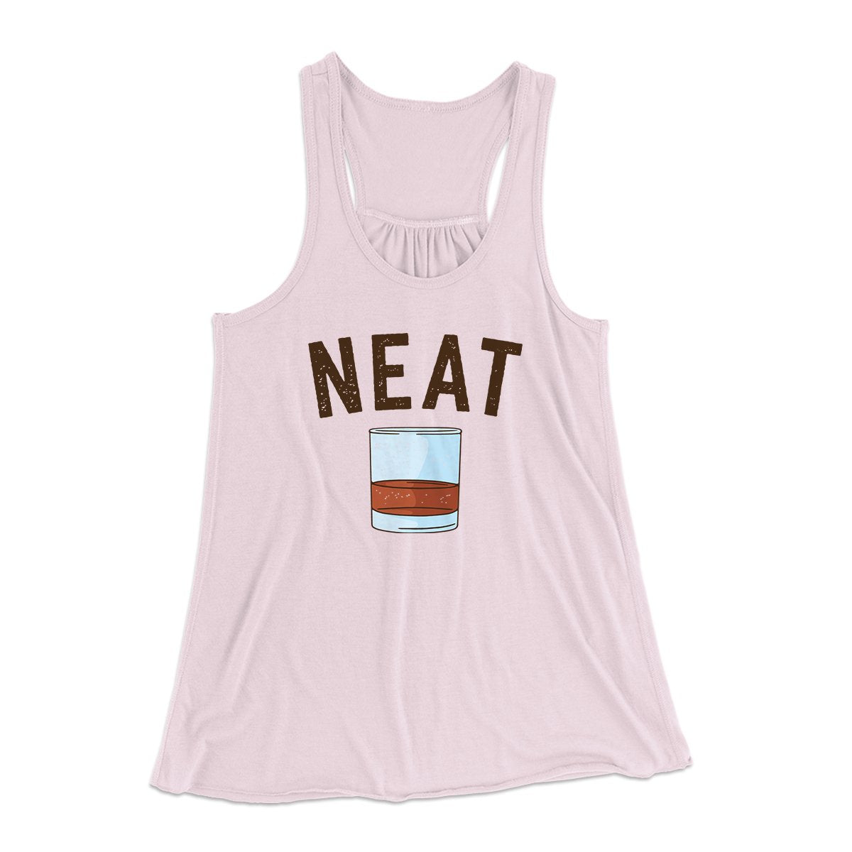 Whiskey- Neat Women's Flowey Tank Top | Funny Shirt from Famous In Real Life