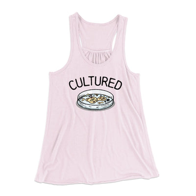 Cultured Women's Flowey Tank Top Soft Pink | Funny Shirt from Famous In Real Life