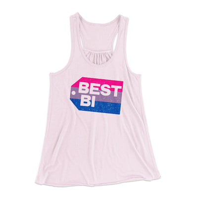 Best Bi Women's Flowey Tank Top Soft Pink | Funny Shirt from Famous In Real Life