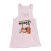 It's Not Hoarding If It's Whiskey Funny Women's Flowey Tank Top Light Pink | Funny Shirt from Famous In Real Life