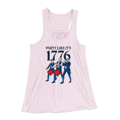 Party Like It's 1776 Women's Flowey Tank Top Soft Pink | Funny Shirt from Famous In Real Life