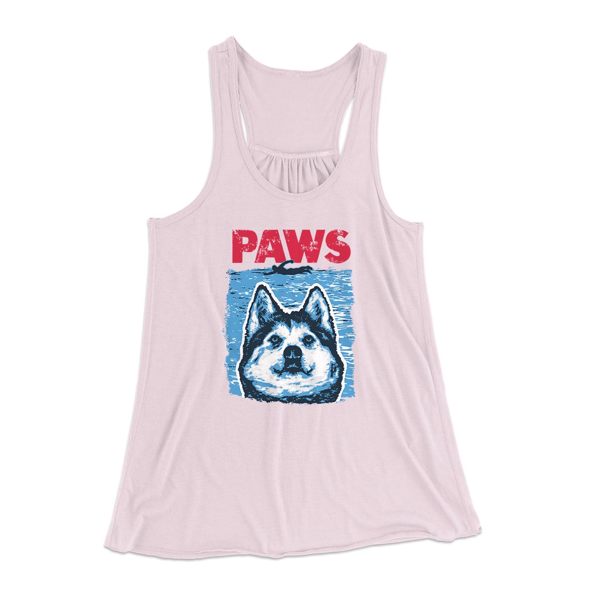 PAWS Dog Women's Flowey Tank Top | Funny Shirt from Famous In Real Life