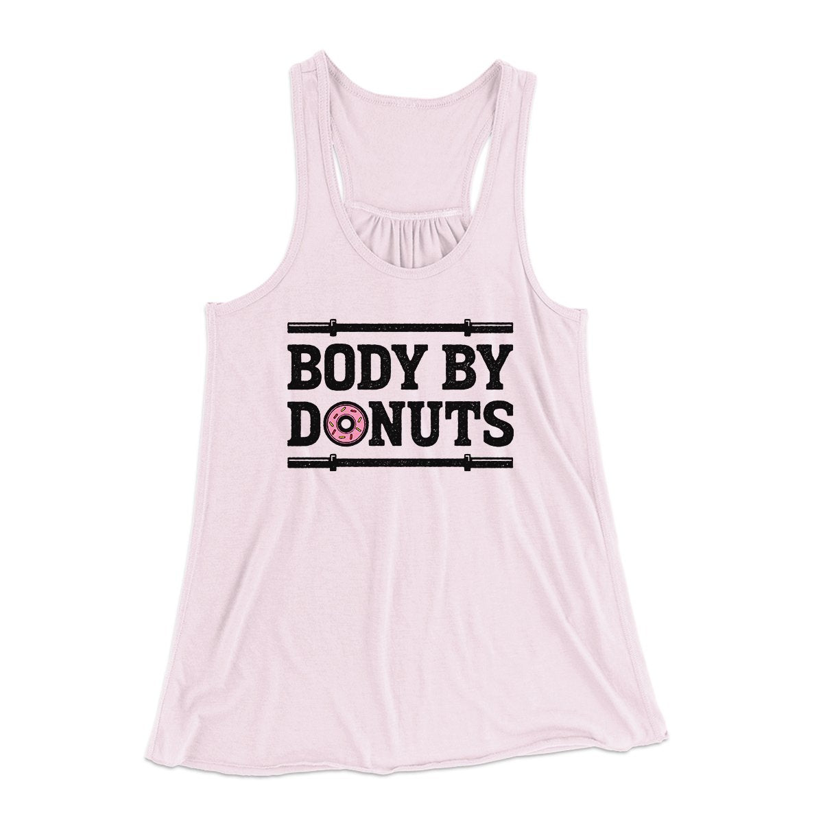 Body By Donuts Women's Flowey Tank Top | Funny Shirt from Famous In Real Life