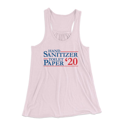 Hand Sanitizer, Toilet Paper 2020 Women's Flowey Tank Top Soft Pink | Funny Shirt from Famous In Real Life