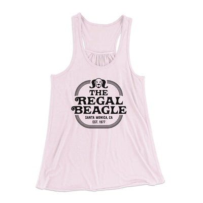 The Regal Beagle Women's Flowey Tank Top Soft Pink | Funny Shirt from Famous In Real Life
