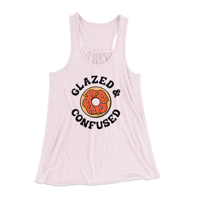 Glazed & Confused Women's Flowey Tank Top Soft Pink | Funny Shirt from Famous In Real Life