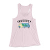 Indoorsy Women's Flowey Tank Top Soft Pink | Funny Shirt from Famous In Real Life