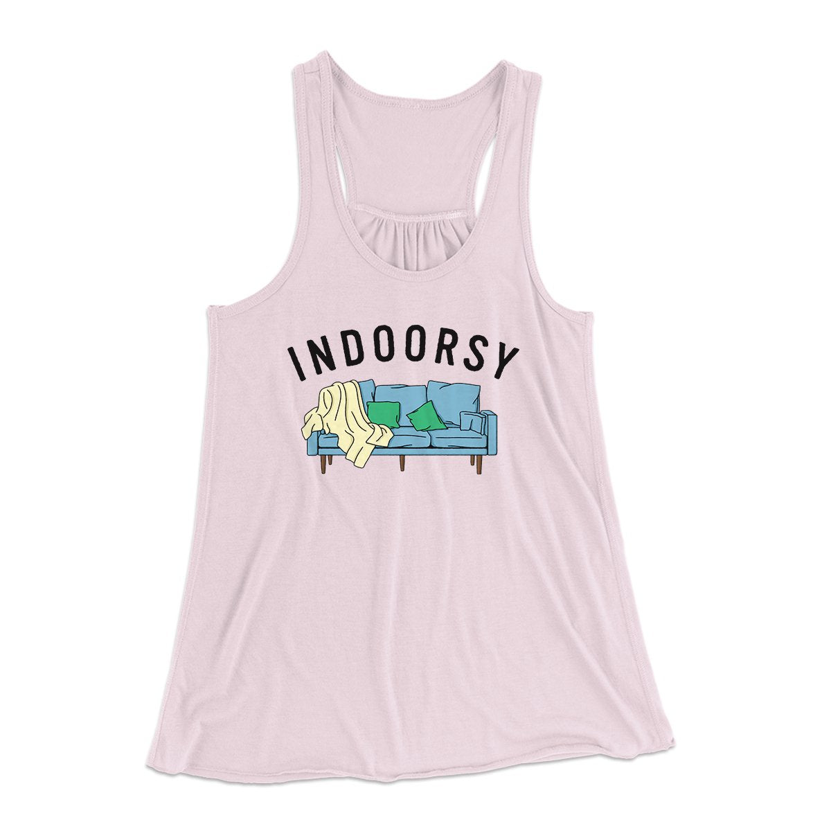 Indoorsy Women's Flowey Tank Top | Funny Shirt from Famous In Real Life
