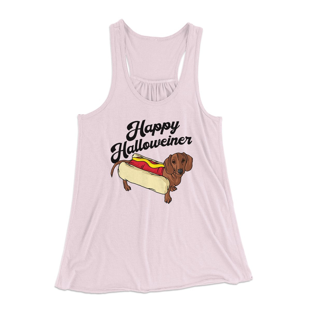 Happy Hallowiener Women's Flowey Tank Top | Funny Shirt from Famous In Real Life