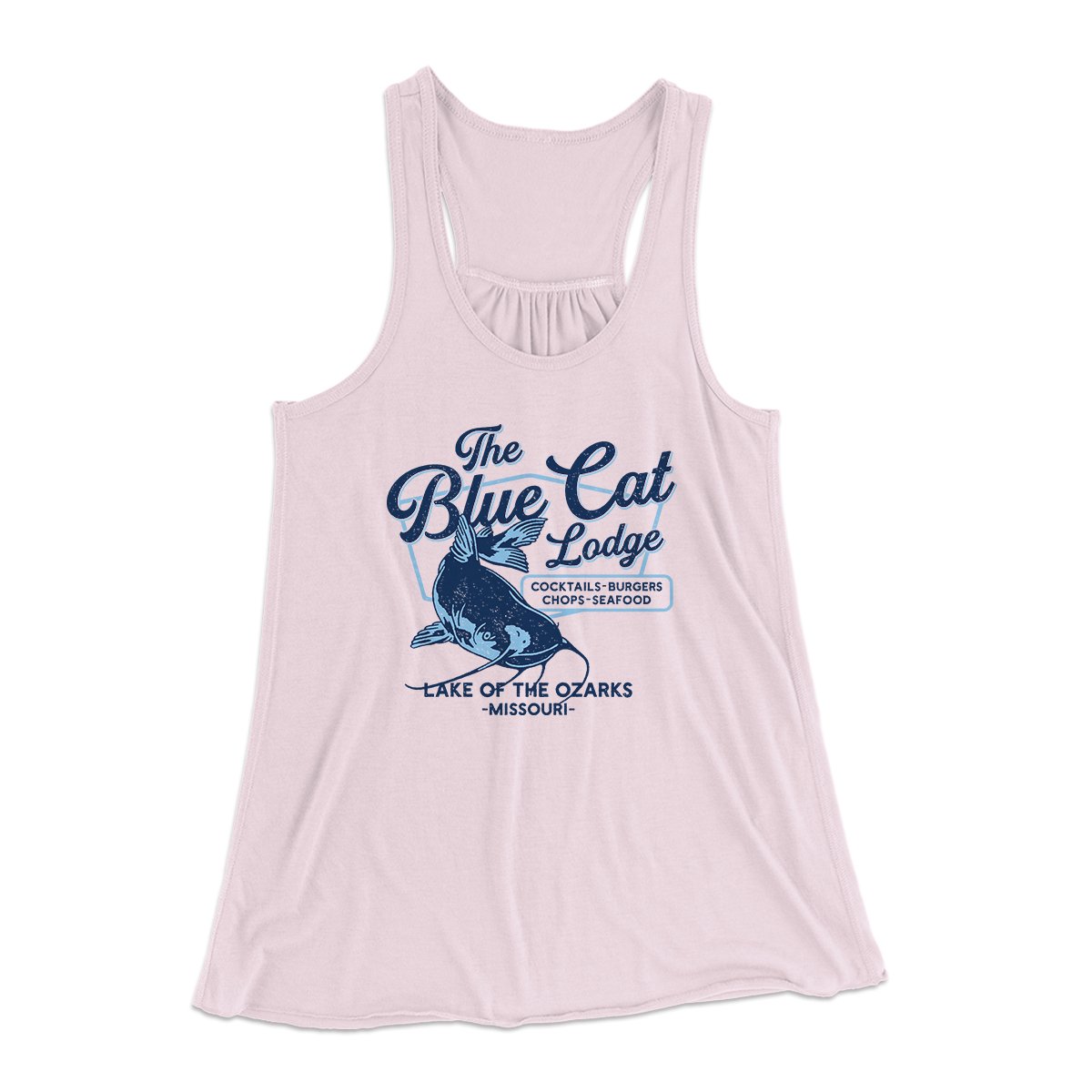 Blue Cat Lodge Women's Flowey Tank Top | Funny Shirt from Famous In Real Life