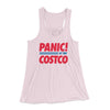 Panic! At The Costco Women's Flowey Tank Top Soft Pink | Funny Shirt from Famous In Real Life