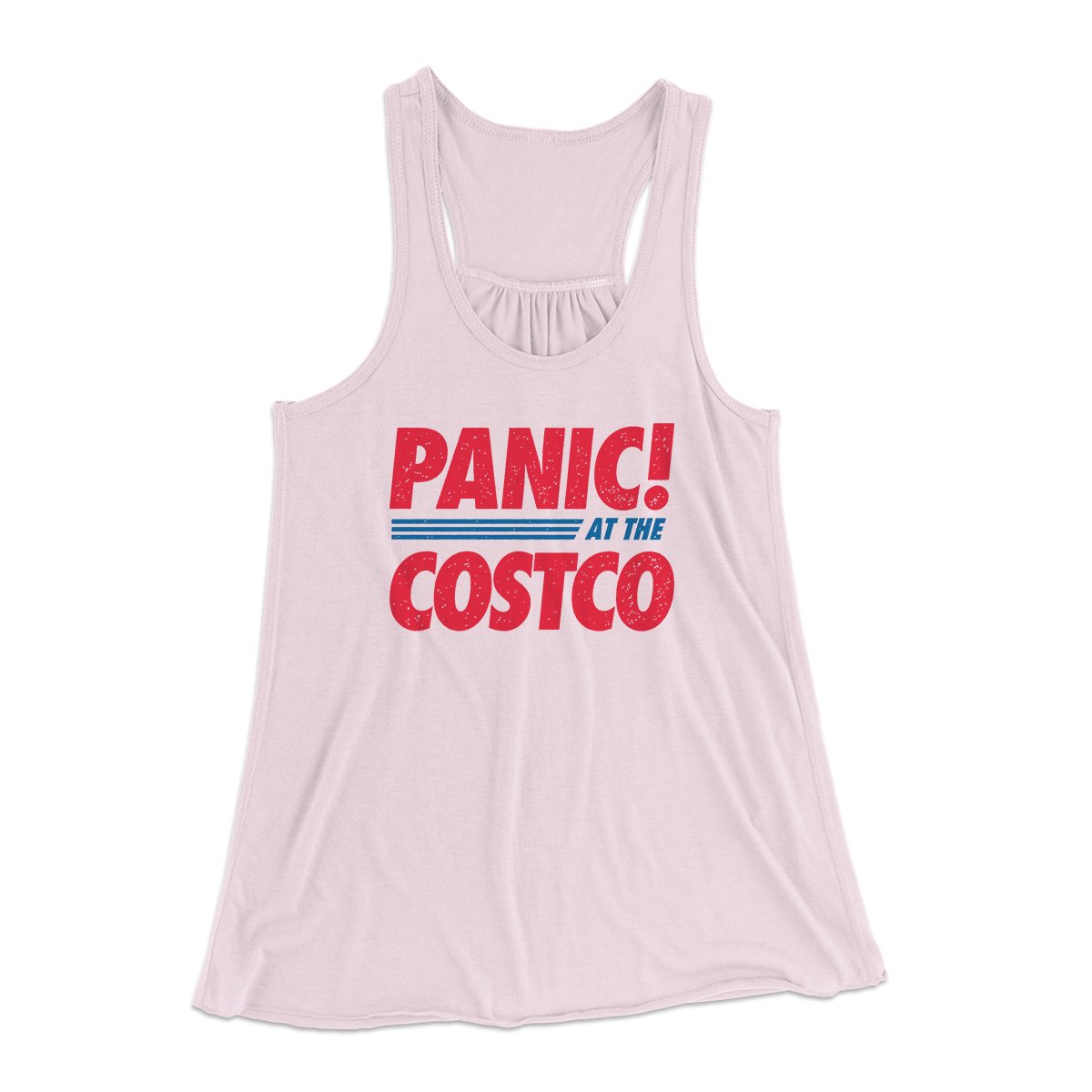 Panic! At The Costco Women's Flowey Tank Top | Funny Shirt from Famous In Real Life
