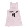Bucket List Women's Flowey Tank Top Soft Pink | Funny Shirt from Famous In Real Life