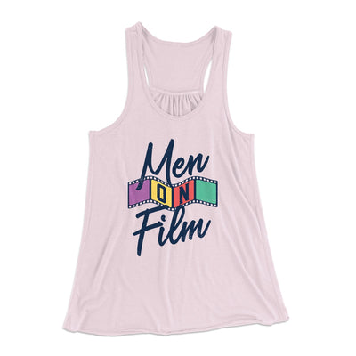 Men on Film Women's Flowey Tank Top Soft Pink | Funny Shirt from Famous In Real Life