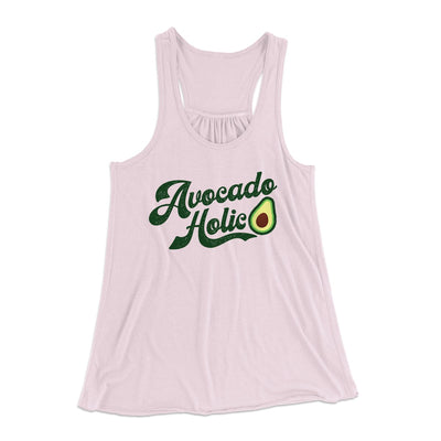 Avocadoholic Women's Flowey Tank Top Soft Pink | Funny Shirt from Famous In Real Life