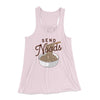 Send Noods Women's Flowey Tank Top Soft Pink | Funny Shirt from Famous In Real Life