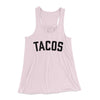 Tacos Women's Flowey Tank Top Soft Pink | Funny Shirt from Famous In Real Life