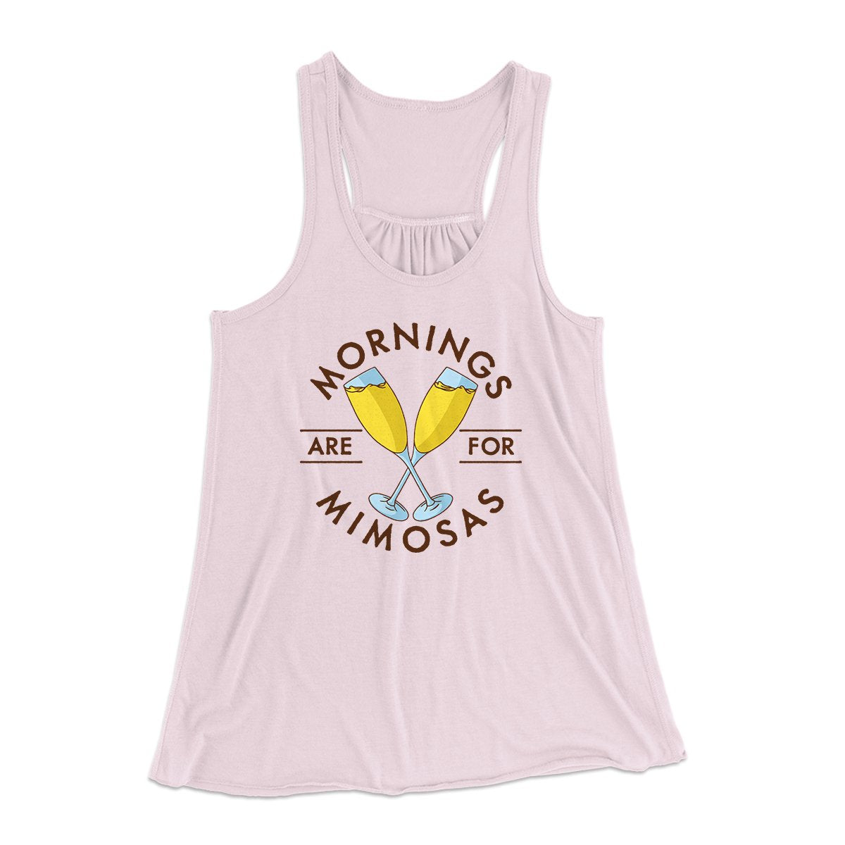 Mornings Are For Mimosas Women's Flowey Tank Top | Funny Shirt from Famous In Real Life