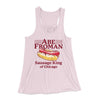 Abe Froman: Sausage King of Chicago Women's Flowey Tank Top Soft Pink | Funny Shirt from Famous In Real Life