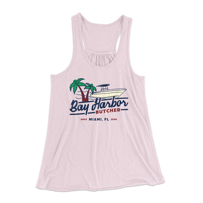 Bay Harbor Butcher Women's Flowey Tank Top Soft Pink | Funny Shirt from Famous In Real Life
