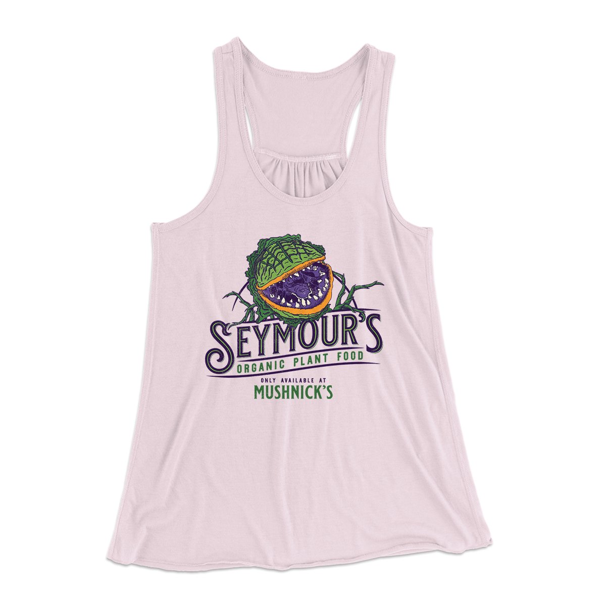 Seymour's Plant Food Women's Flowey Tank Top Soft Pink | Funny Shirt from Famous In Real Life