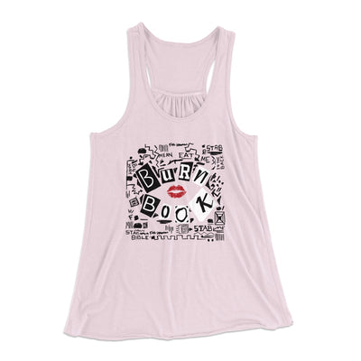Burn Book Women's Flowey Tank Top Soft Pink | Funny Shirt from Famous In Real Life
